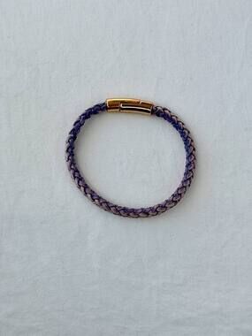 Purple Rope Bracelet - 18k Gold Plated